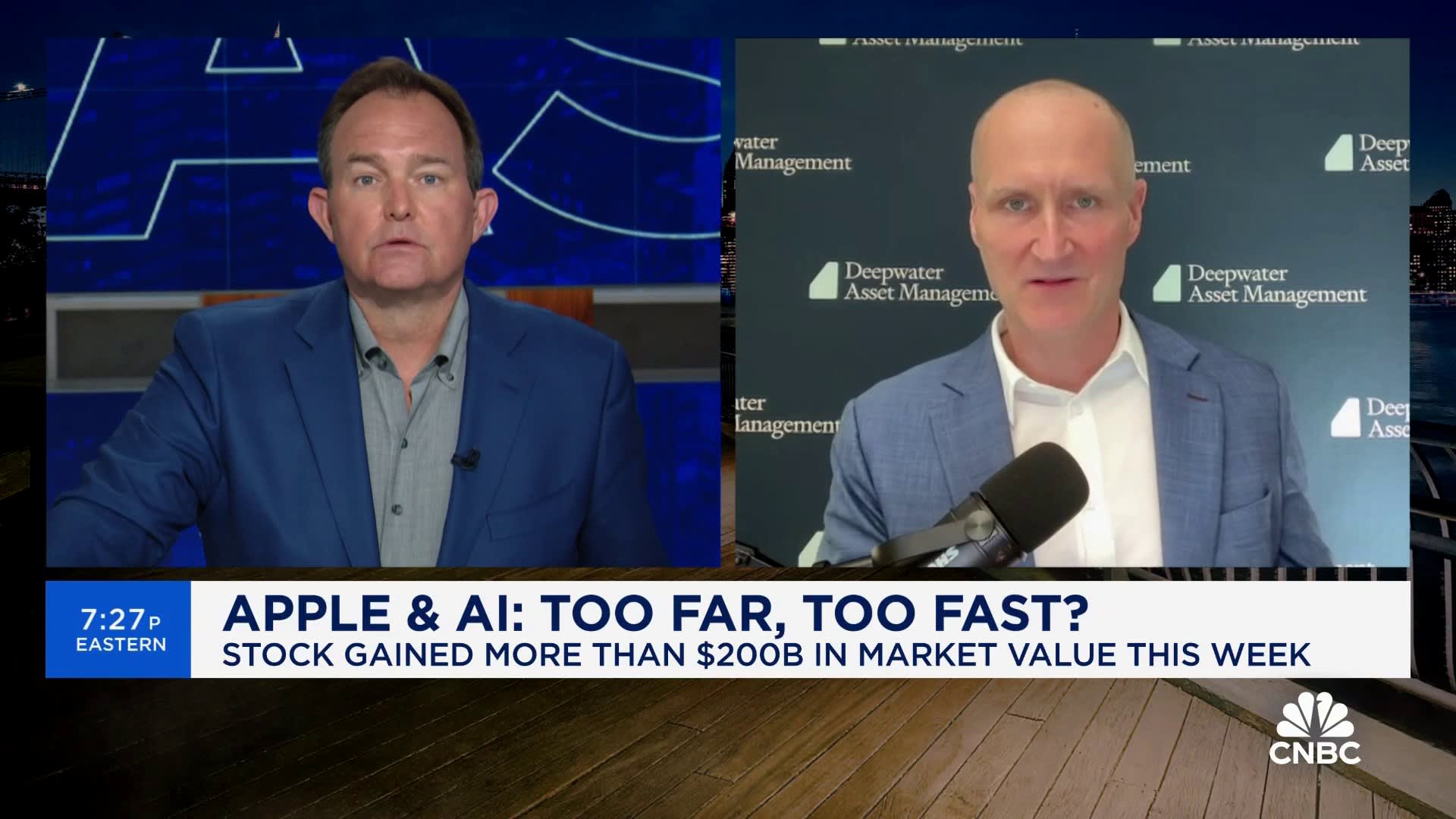 Investors started to do the math on Apple's AI news: Deepwater's Munster on delayed stock boost