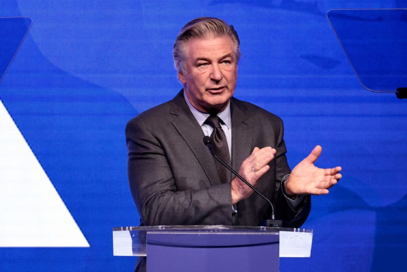 NEW YORK, NEW YORK - DECEMBER 09: Alec Baldwin speaks during the 2021 RFK Ripple Of Hope Gala at New York Hilton Midtown on December 09, 2021 in New York City. (Photo by Dimitrios Kambouris/Getty Images)