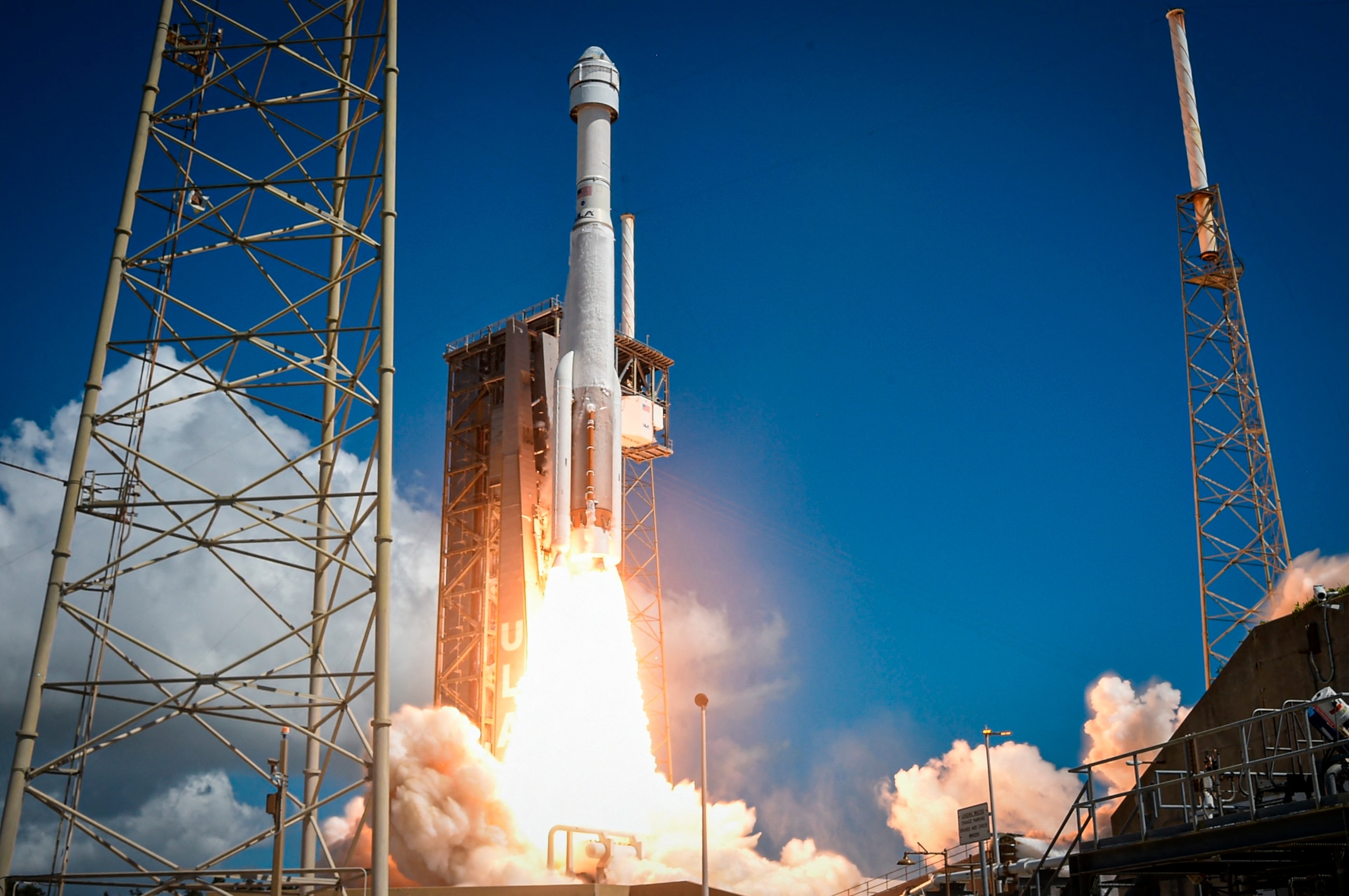 PHOTO: The United Launch Alliance (ULA) Atlas V rocket with Boeing's CST-100 Starliner spacecraft launches from Space Launch Complex 41 at Cape Canaveral Space Force Station in Florida on June 5, 2024.