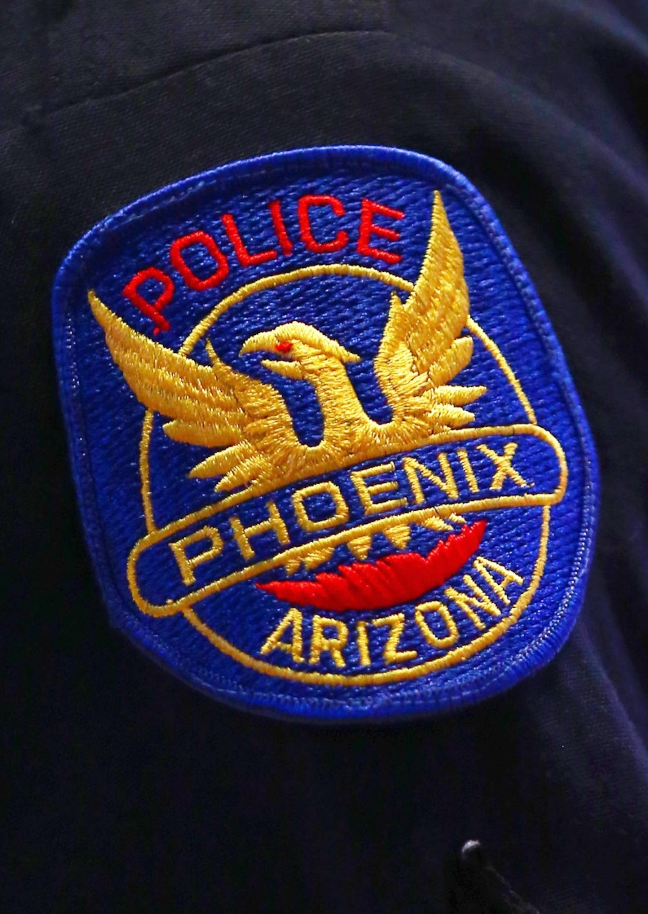 PHOTO: In this March 6, 2014, file photo, the Phoenix police department logo is shown in Phoenix, Arizona.