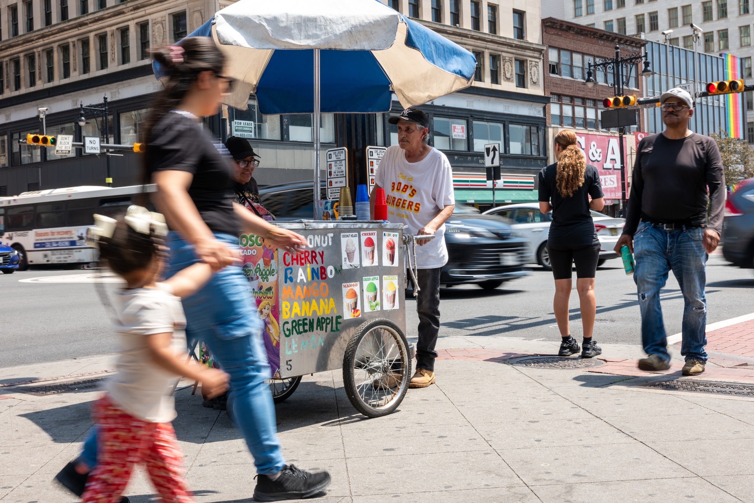 PHOTO: A vendor sells ices as people try to stay cool on June 19, 2024 in Newark, New Jersey. 