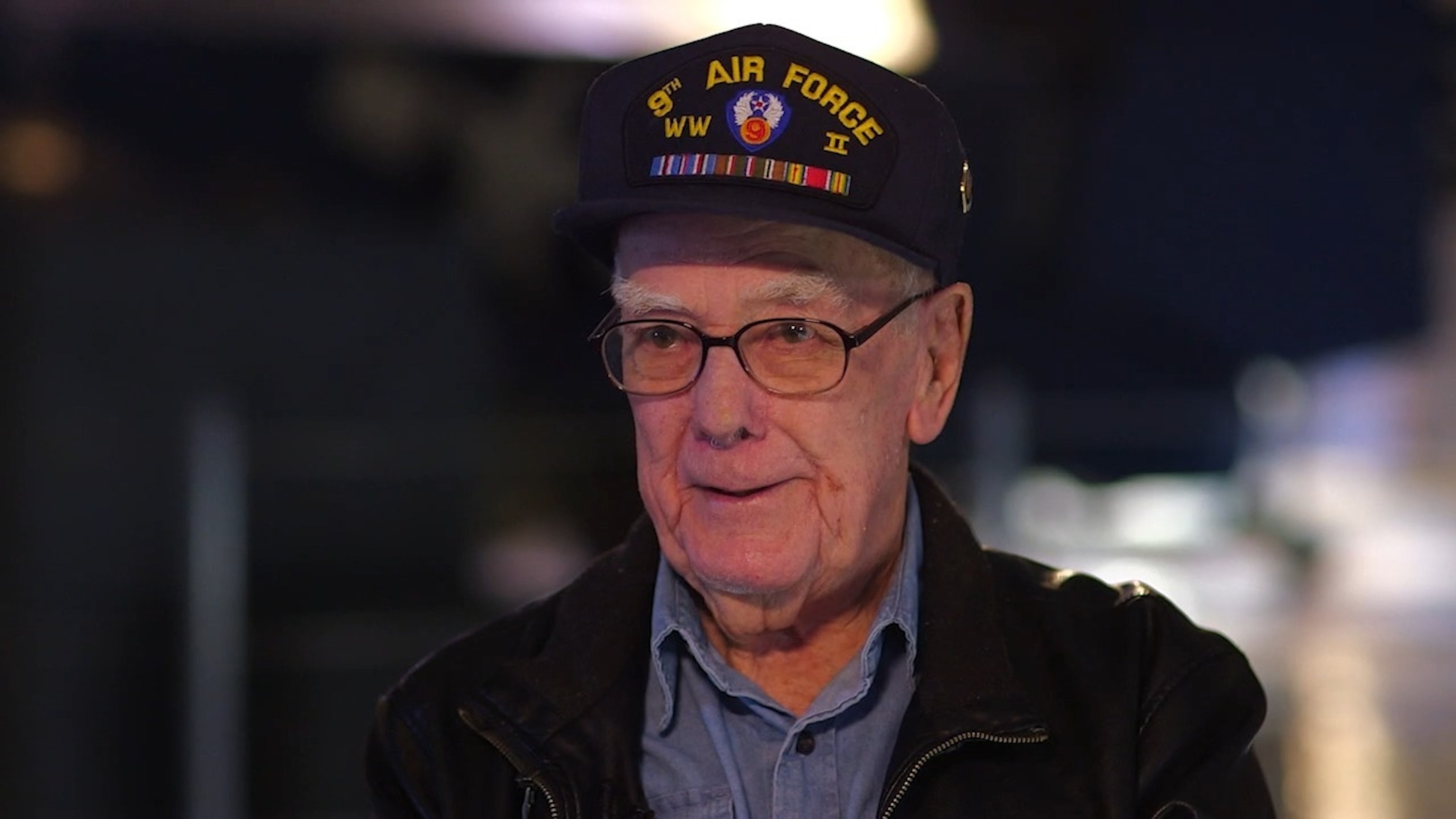 PHOTO: World War II veteran Harold Himmelsbach looks back on the invasion of Normandy ahead of the 80th anniversary of D-Day.