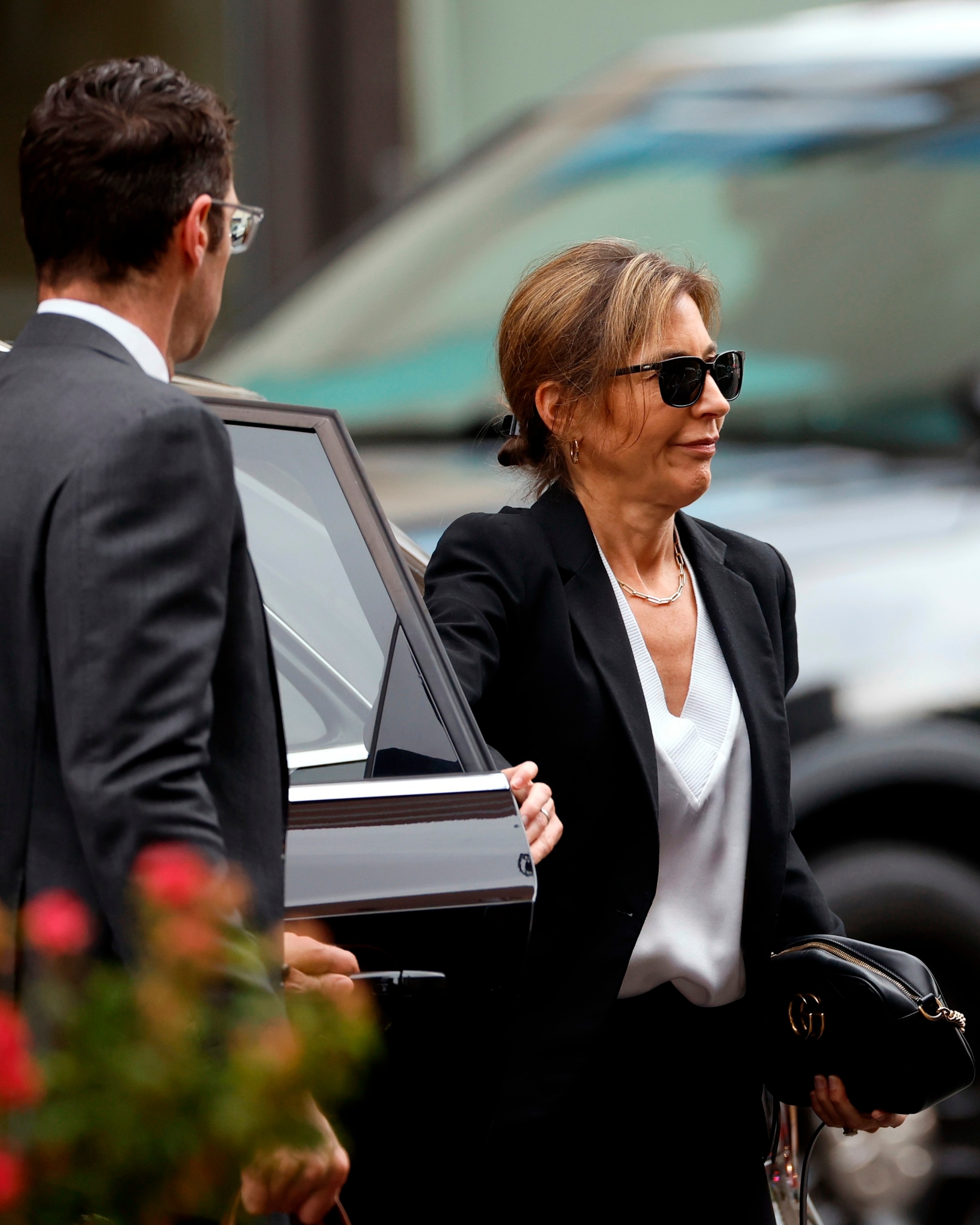 PHOTO: Hallie Biden arrives to the J. Caleb Boggs Federal Building for the trial of Hunter Biden on June 6, 2024 in Wilmington, Del.