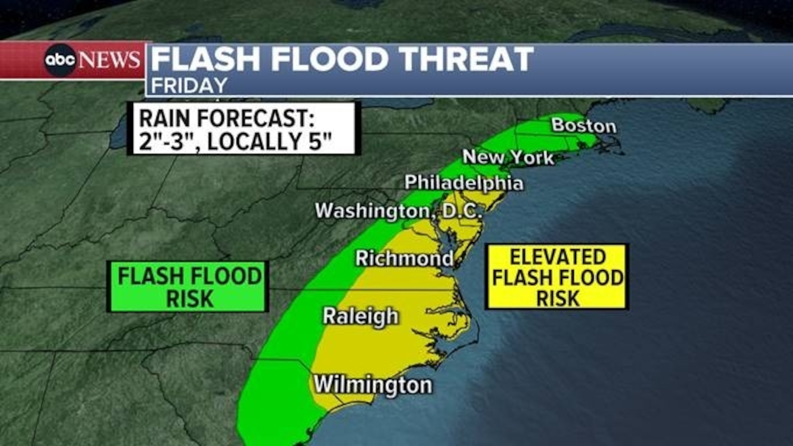 PHOTO: Flash flood threat.