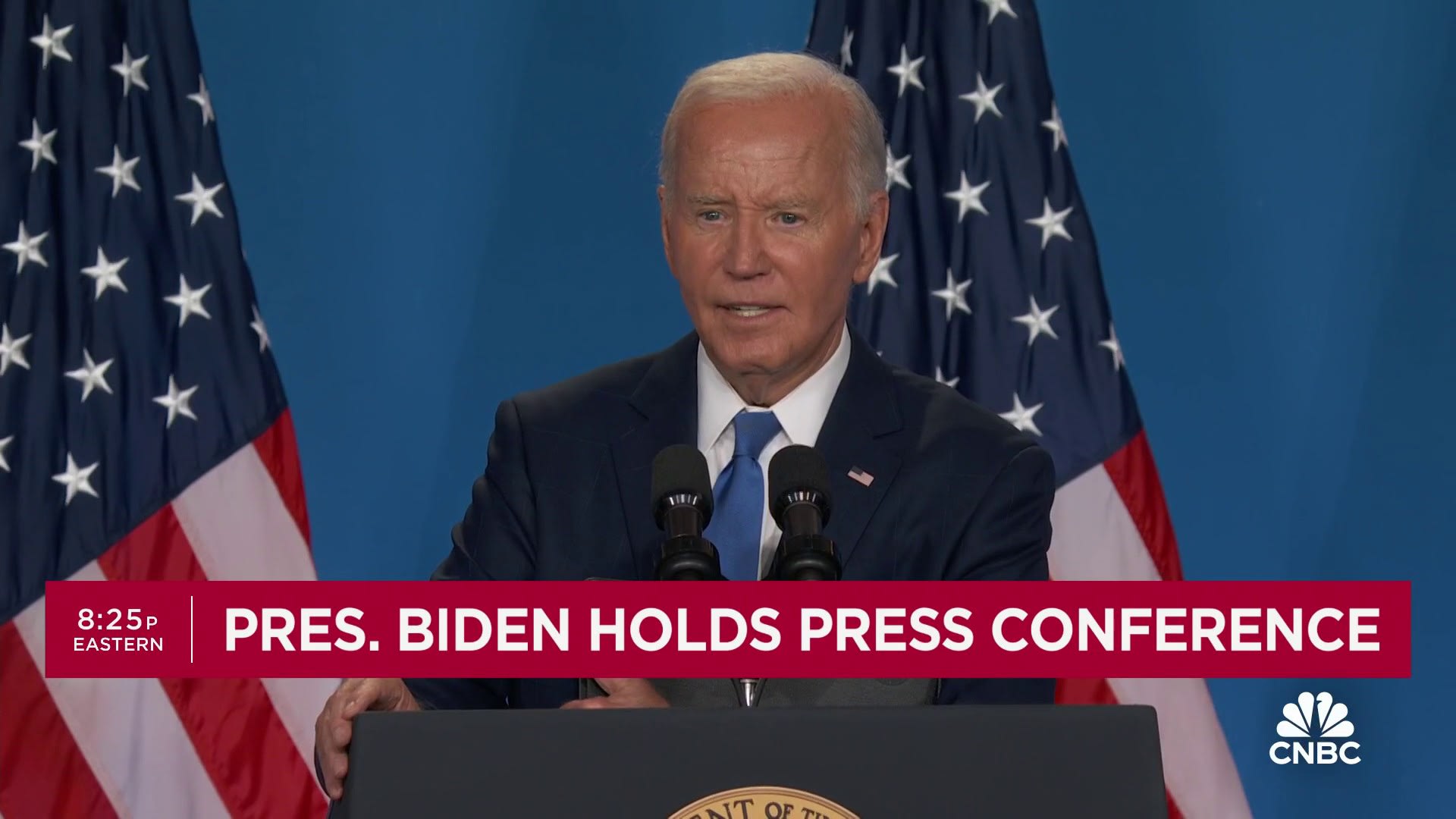 Pres. Biden: Won't drop out unless polls say 'there's no way you can win'