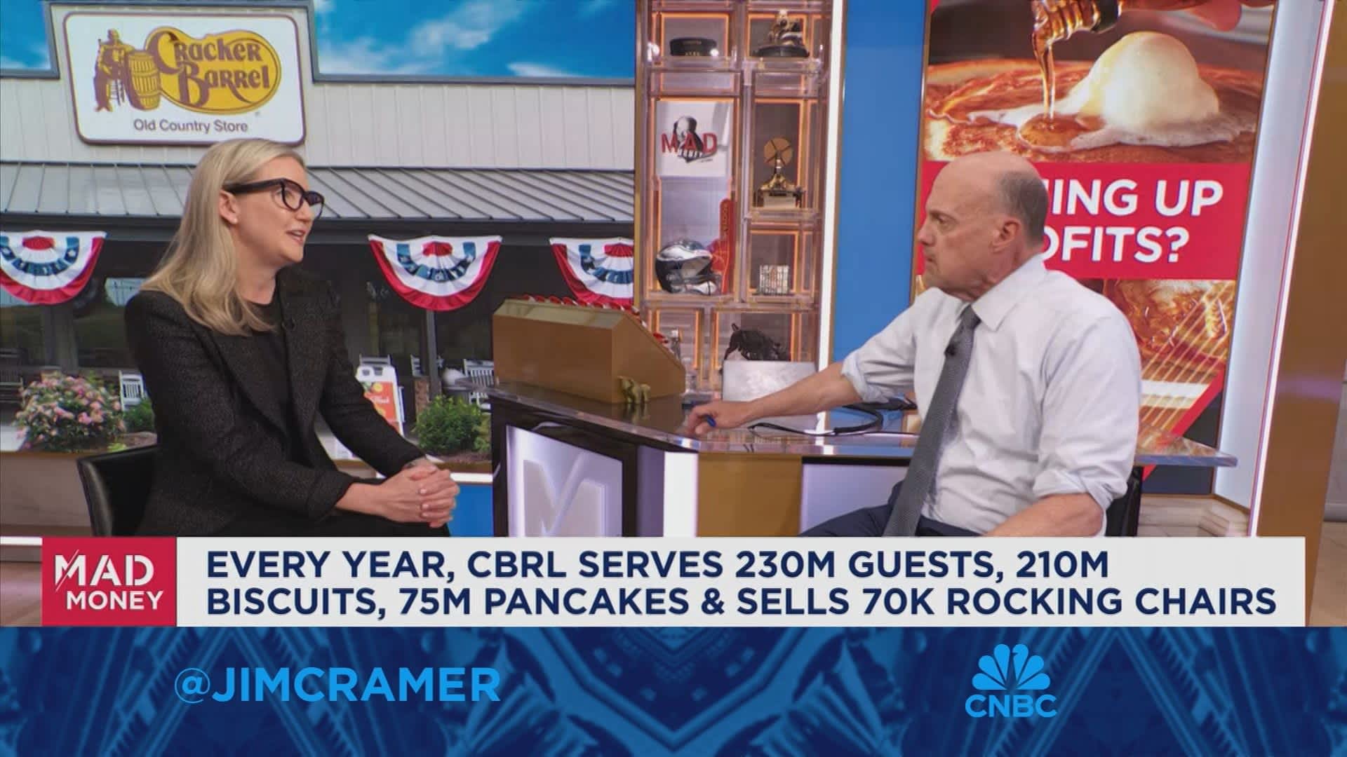 Cracker Barrel CEO Julie Masino sits down with Jim Cramer