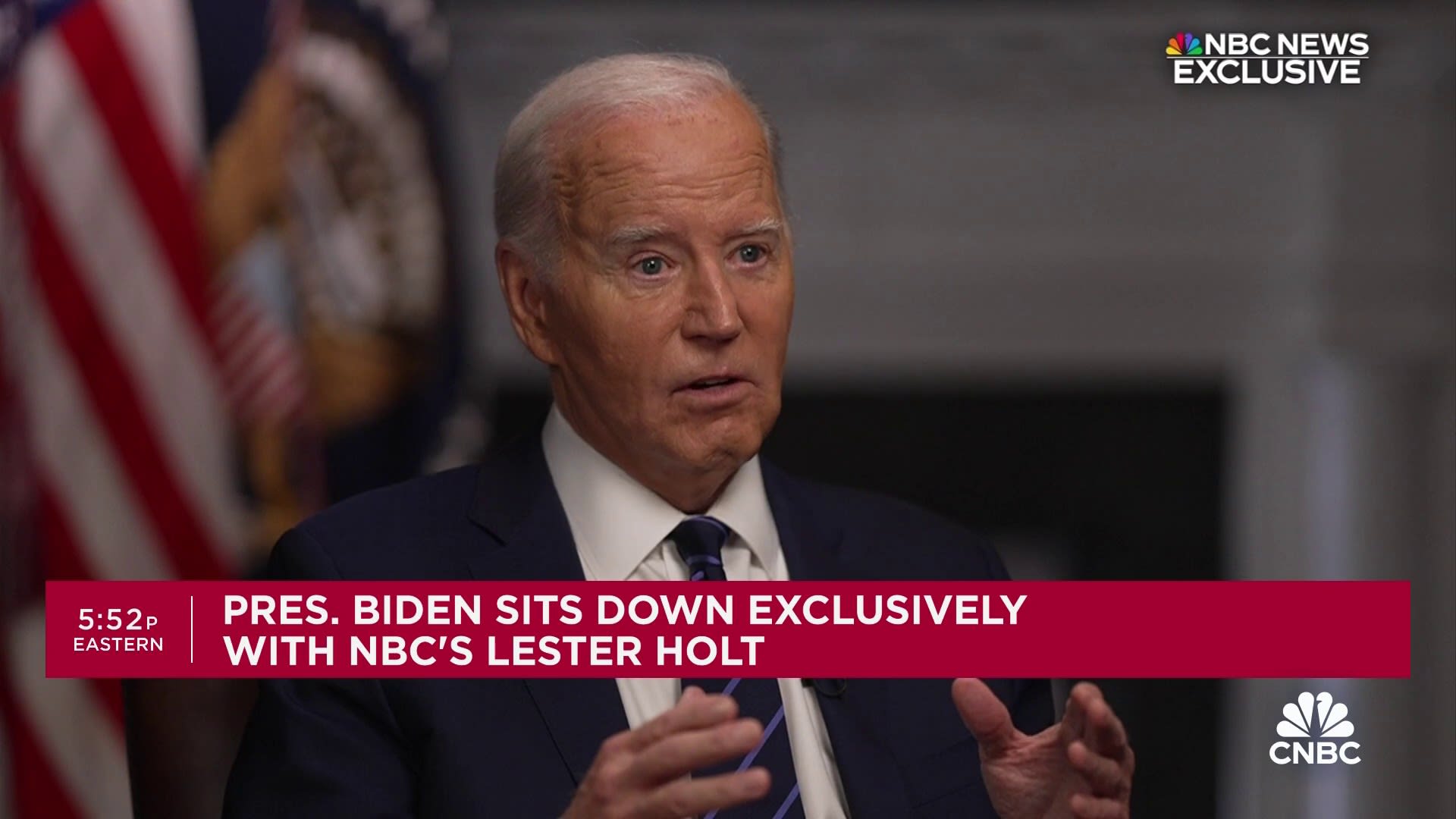 President Joe Biden: I'm not engaged in violent rhetoric, my opponent is