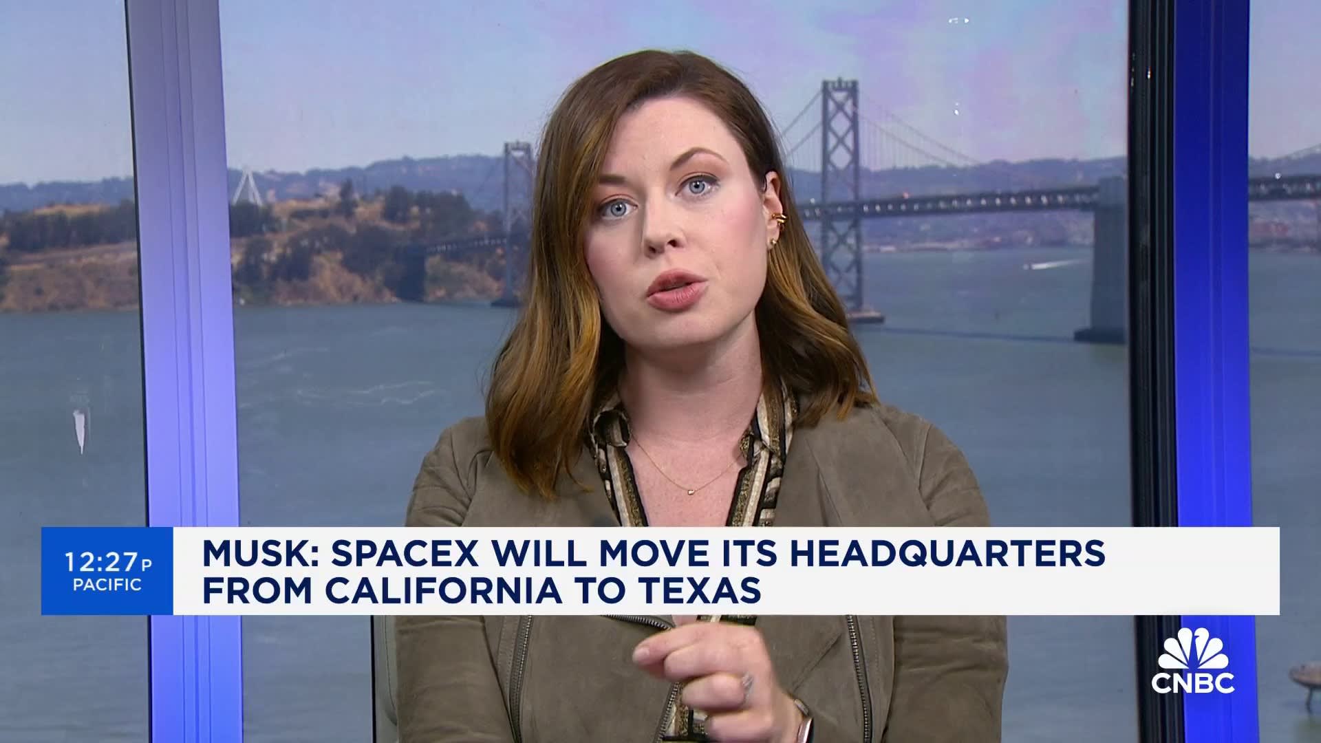 Elon Musk: SpaceX will move its headquarters from California to Texas