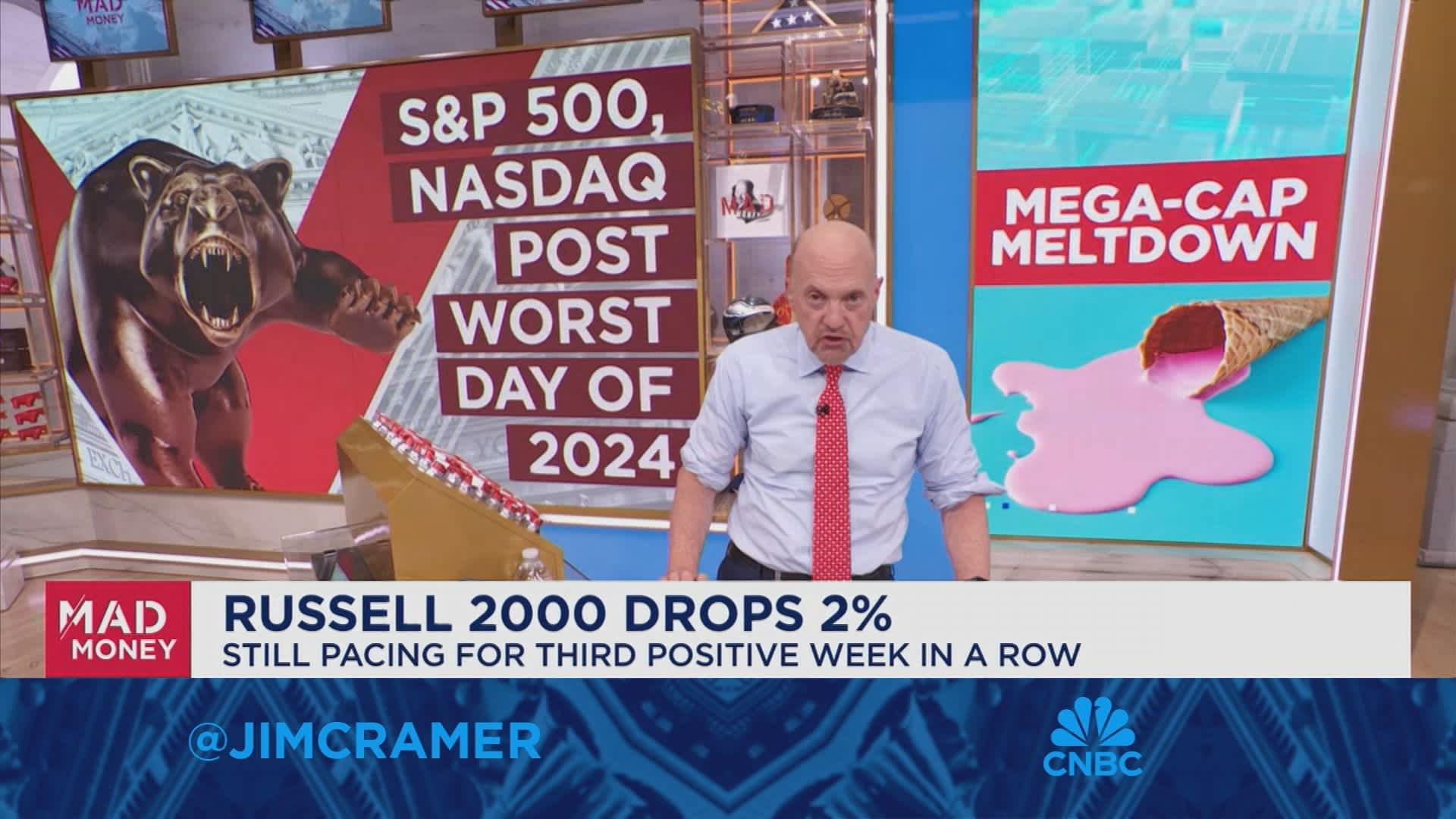 Jim Cramer talks today's mega-cap meltdown