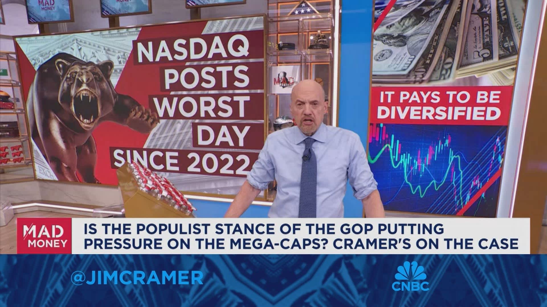 Jim Cramer explains why it pays to be diversified