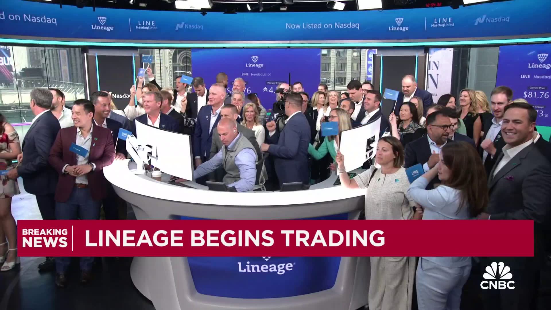 Lineage debuts on Nasdaq in biggest IPO of the year