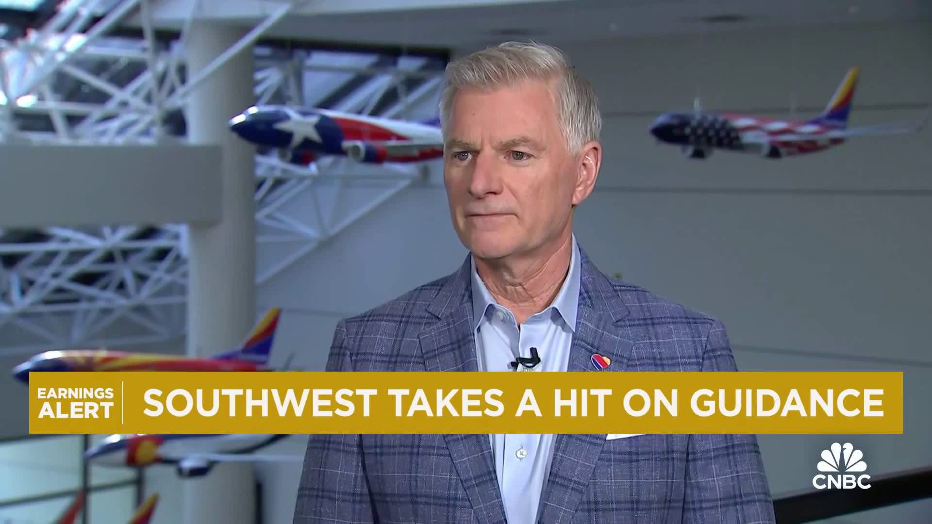 Southwest CEO Bob Jordan: Not happy with our results in Q2