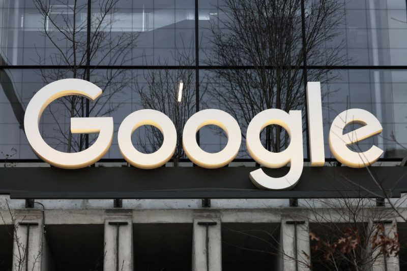 NEW YORK, NEW YORK - JANUARY 09: The exterior of the new headquarters of Google is seen at 550 Washington Street in Hudson Square on January 09, 2024 in New York City. Designed by COOKFOX Architects, the 1.3-million-square-foot project involved the restoration and expansion of the St. John’s Terminal building along the Hudson River waterfront. (Photo by Michael M. Santiago/Getty Images)