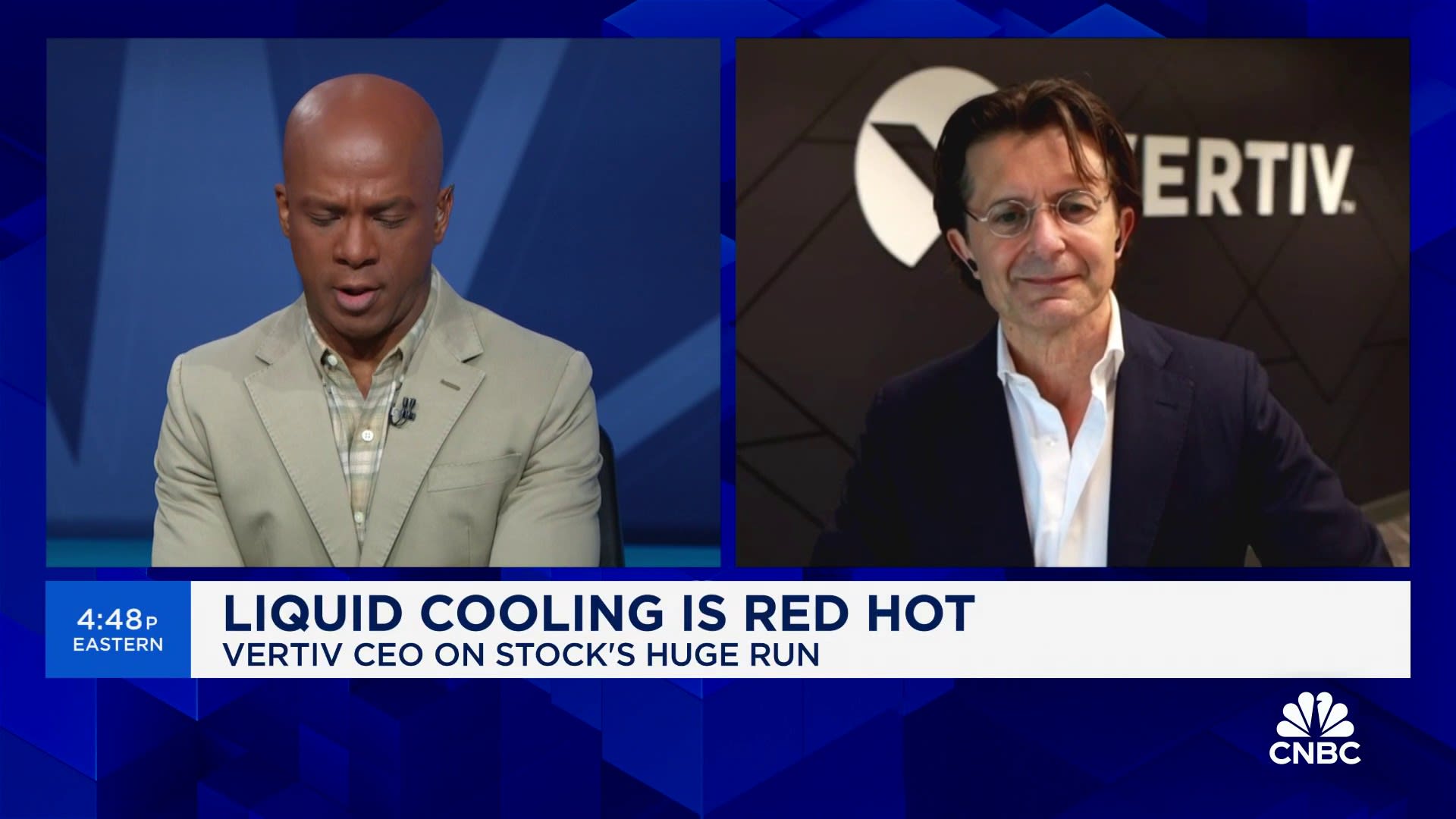 Data center liquid cooling is accelerating and it's accelerating now, says Vertiv CEO