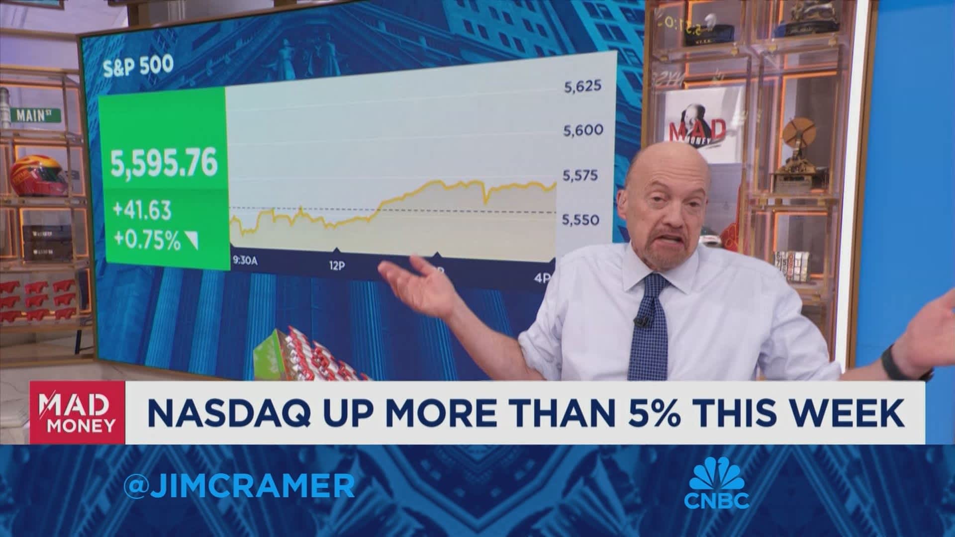 Kroger is accessible enough that the market can change its view quickly, says Jim Cramer