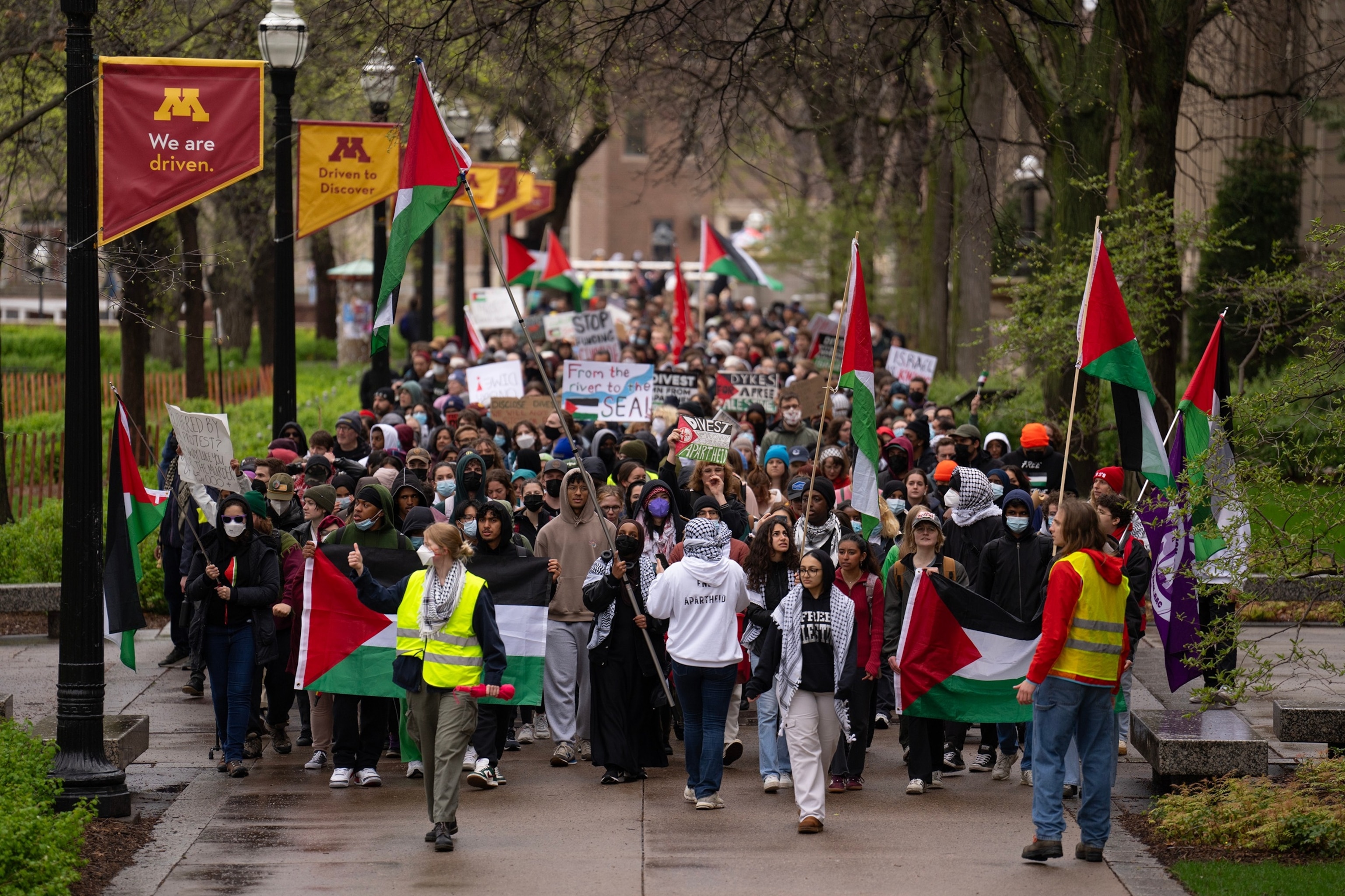 PHOTO: University of Minnesota campus pro-Palestine protest encampment