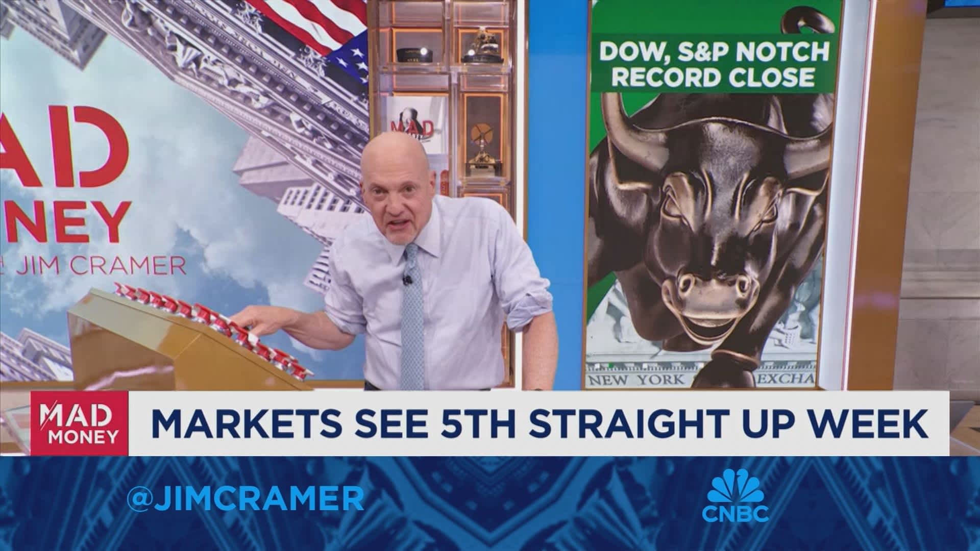 We're experiencing a terrific time in the market right now, says Jim Cramer