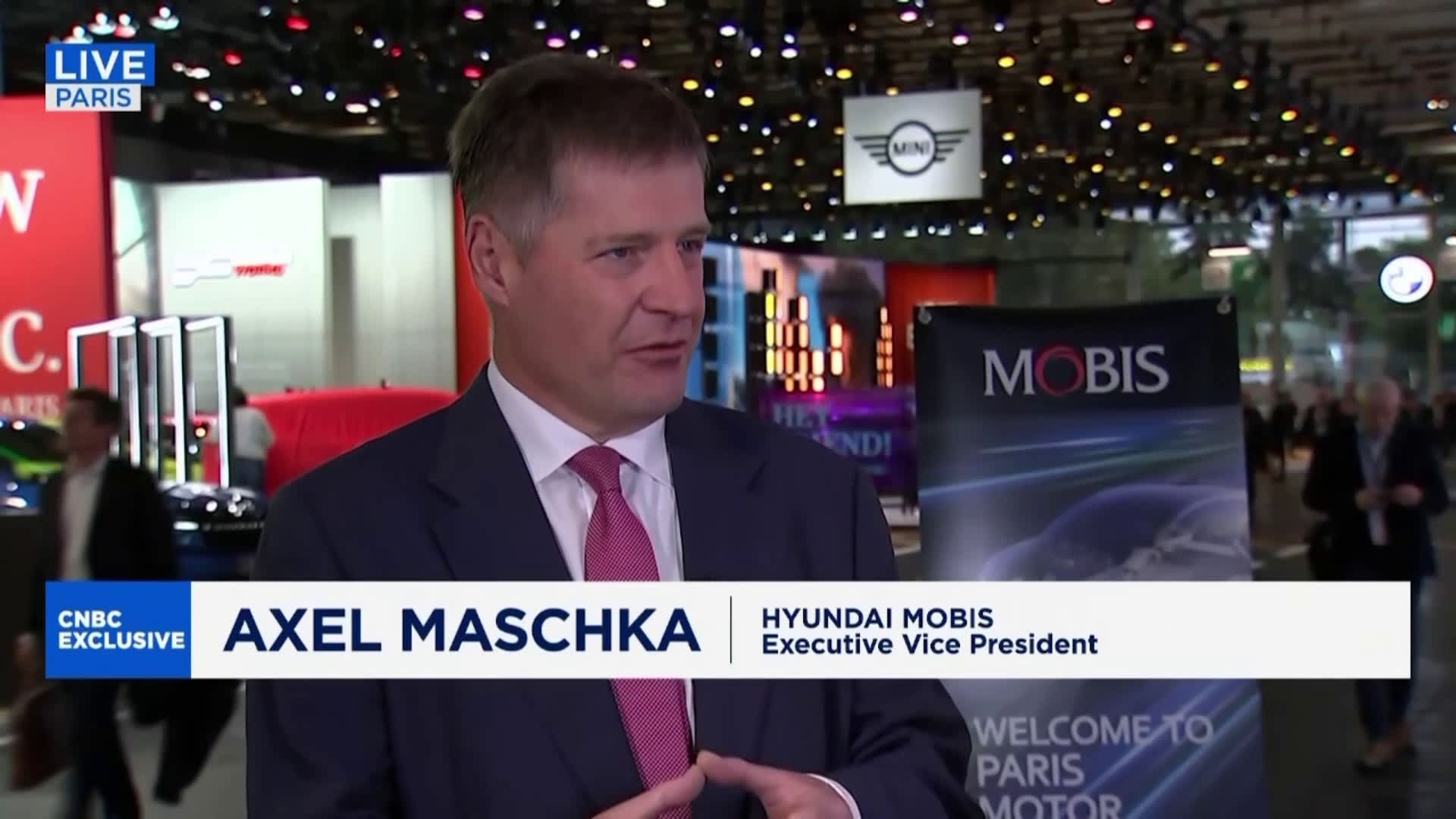 Pressure from China does not limit growth ambitions, Hyundai Mobis' Axel Maschka says