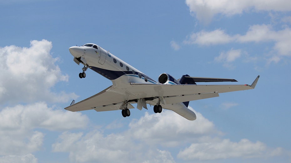 A view of the NOAA Gulfstream IV-SP