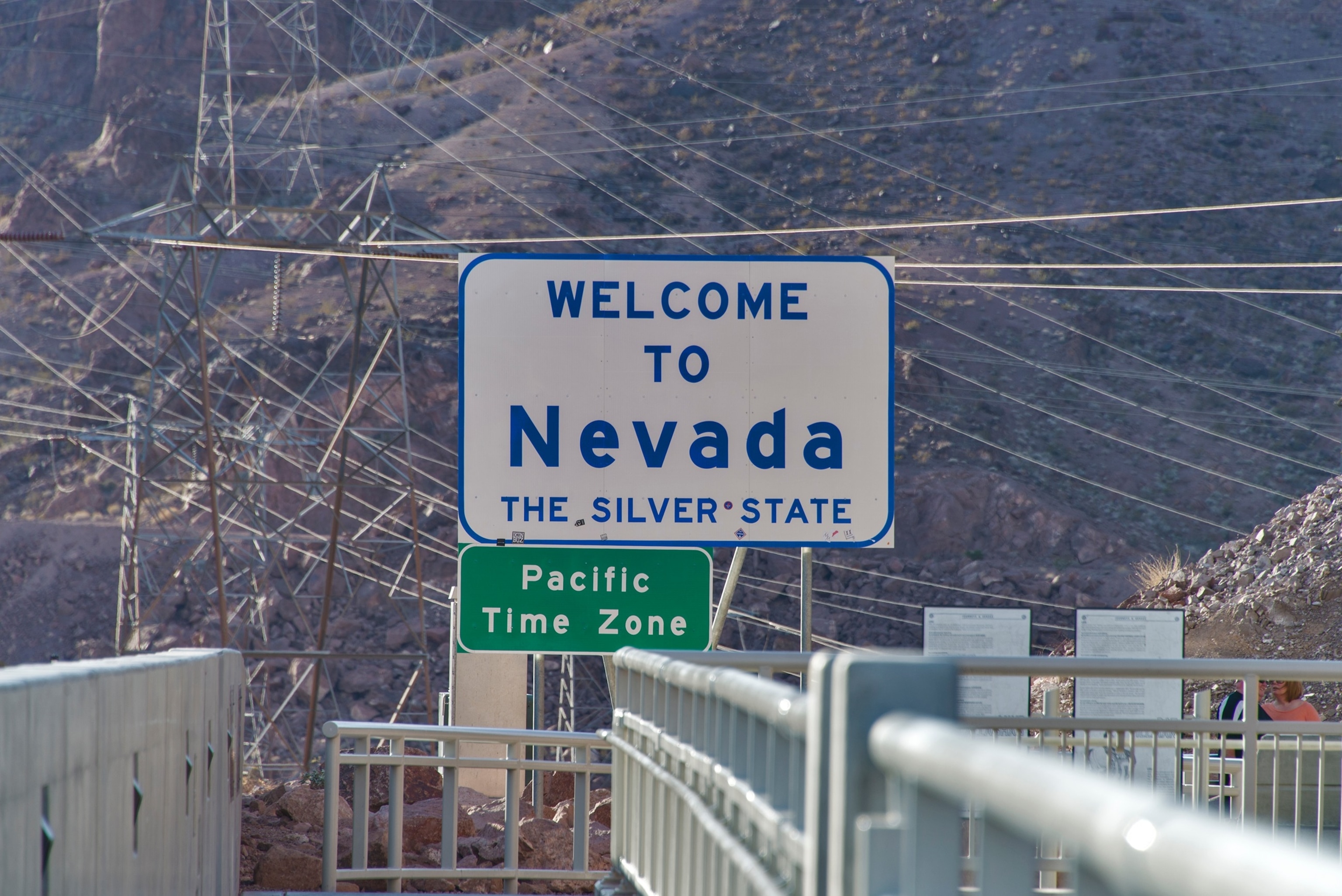 PHOTO: Nevada welcome sign at Hoover Dam