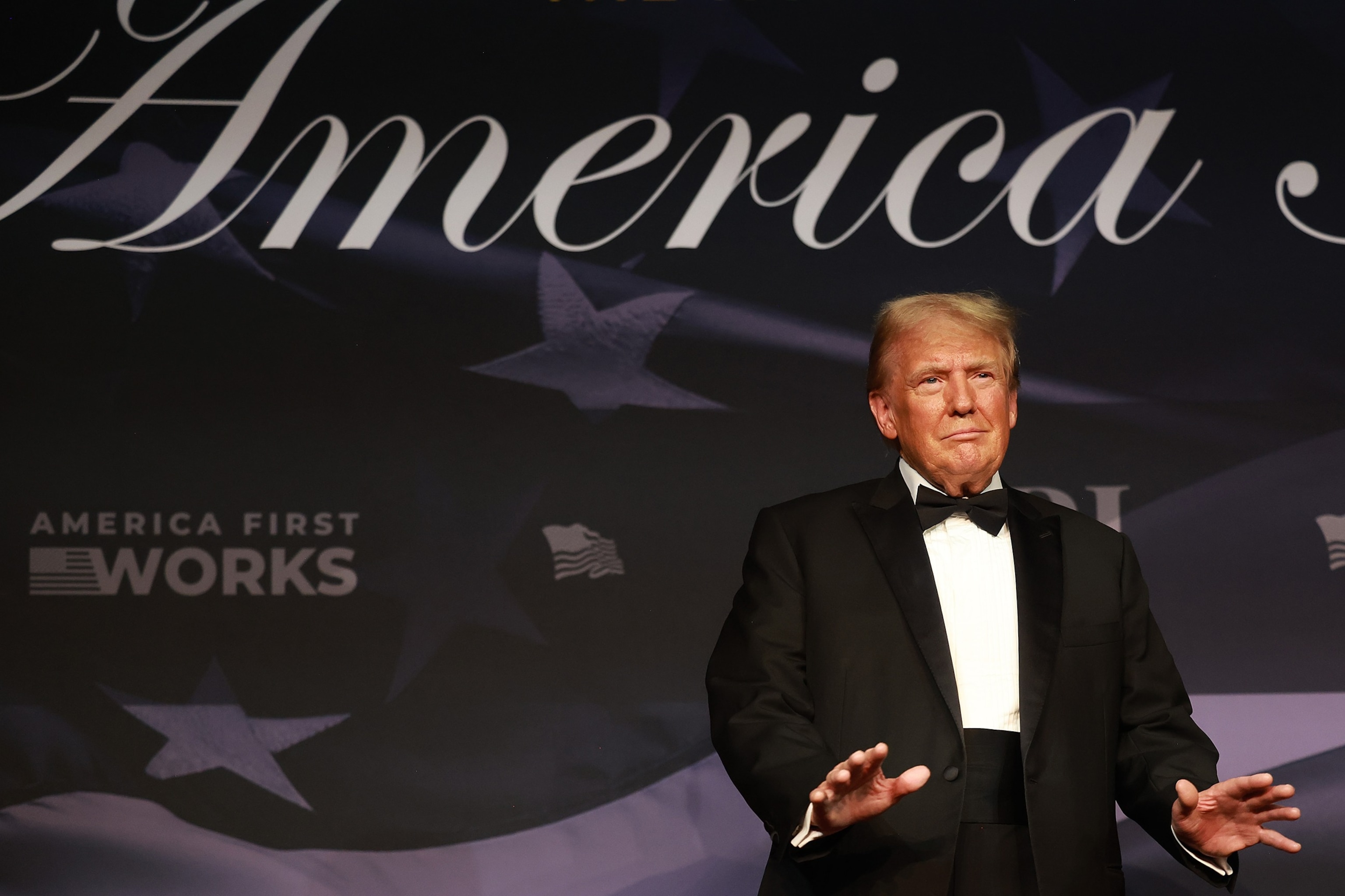 PHOTO: President-Elect Donald Trump Speaks At The America First Policy Institute Gala At Mar-A-Lago