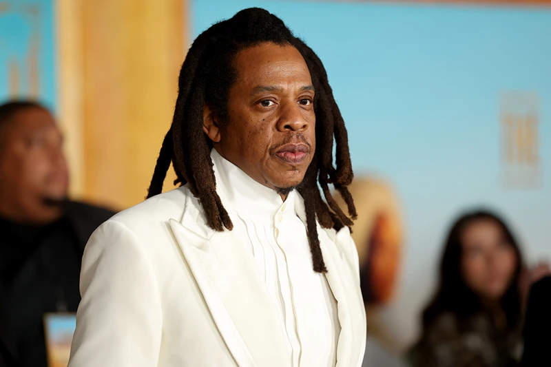 LOS ANGELES, CALIFORNIA - JANUARY 05: Jay-Z attends the Los Angeles Premiere of Sony Pictures' "The Book Of Clarence" at Academy Museum of Motion Pictures on January 05, 2024 in Los Angeles, California. (Photo by Phillip Faraone/Getty Images)