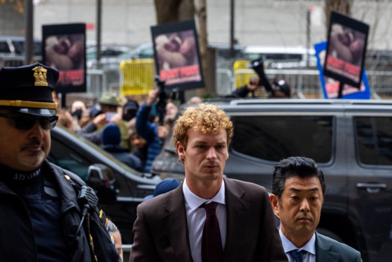 NEW YORK, NEW YORK - DECEMBER 9: Daniel Penny arrives at the Manhattan Criminal Courthouse on December 9, 2024 in New York City. Closing arguments have ended and the jury is deliberating the trial of Penny, 26, a former Marine, who is charged in the death of Jordan Neely by choking him during an altercation involving panhandling on a New York City subway car. (Photo by Alex Kent/Getty Images)