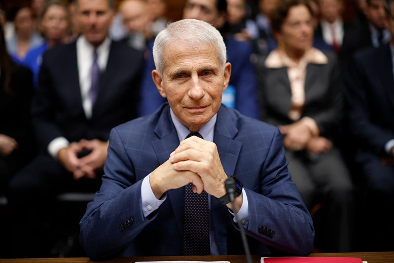 WASHINGTON, DC - JUNE 03: Dr. Anthony Fauci, former Director of the National Institute of Allergy and Infectious Diseases, arrives to testify before the House Oversight and Accountability Committee Select Subcommittee on the Coronavirus Pandemic at the Rayburn House Office Building on June 03, 2024 in Washington, DC. The Subcommittee is holding a hearing on the findings from a fifteen month Republican-led probe of former Director of the National Institute of Allergy and Infectious Diseases Dr. Anthony Fauci and the COVID-19 pandemic's origins. (Photo by Chip Somodevilla/Getty Images)