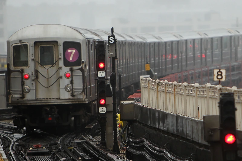 NEW YORK - FEBRUARY 23: A New York City Subway train pulls away from a station on February 23, 2010 in New York City. Najibullah Zazi, a former airport shuttle driver, pleaded guilty Monday to plotting to blow up New York City subways. Zazi, who grew up in New York and lived in Colorado, pleaded guilty to conspiring to commit murder in a foreign country, conspiring to use weapons of mass destruction and to providing material support for a terrorist organization. Zazi, 25, faces a life prison sentence without parole at sentencing in June. (Photo by Spencer Platt/Getty Images)