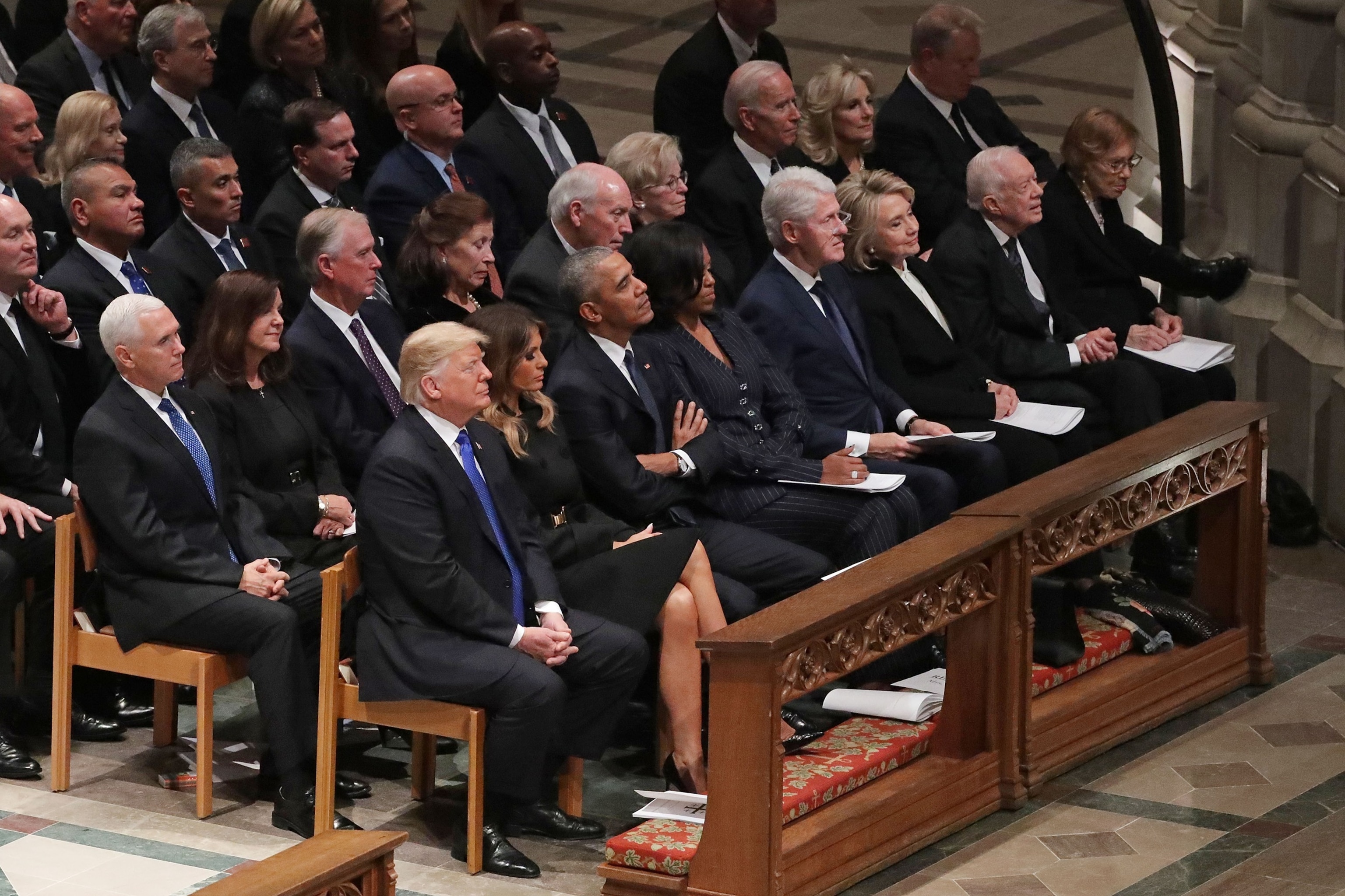 PHOTO: State Funeral Held For George H.W. Bush At The Washington National Cathedral