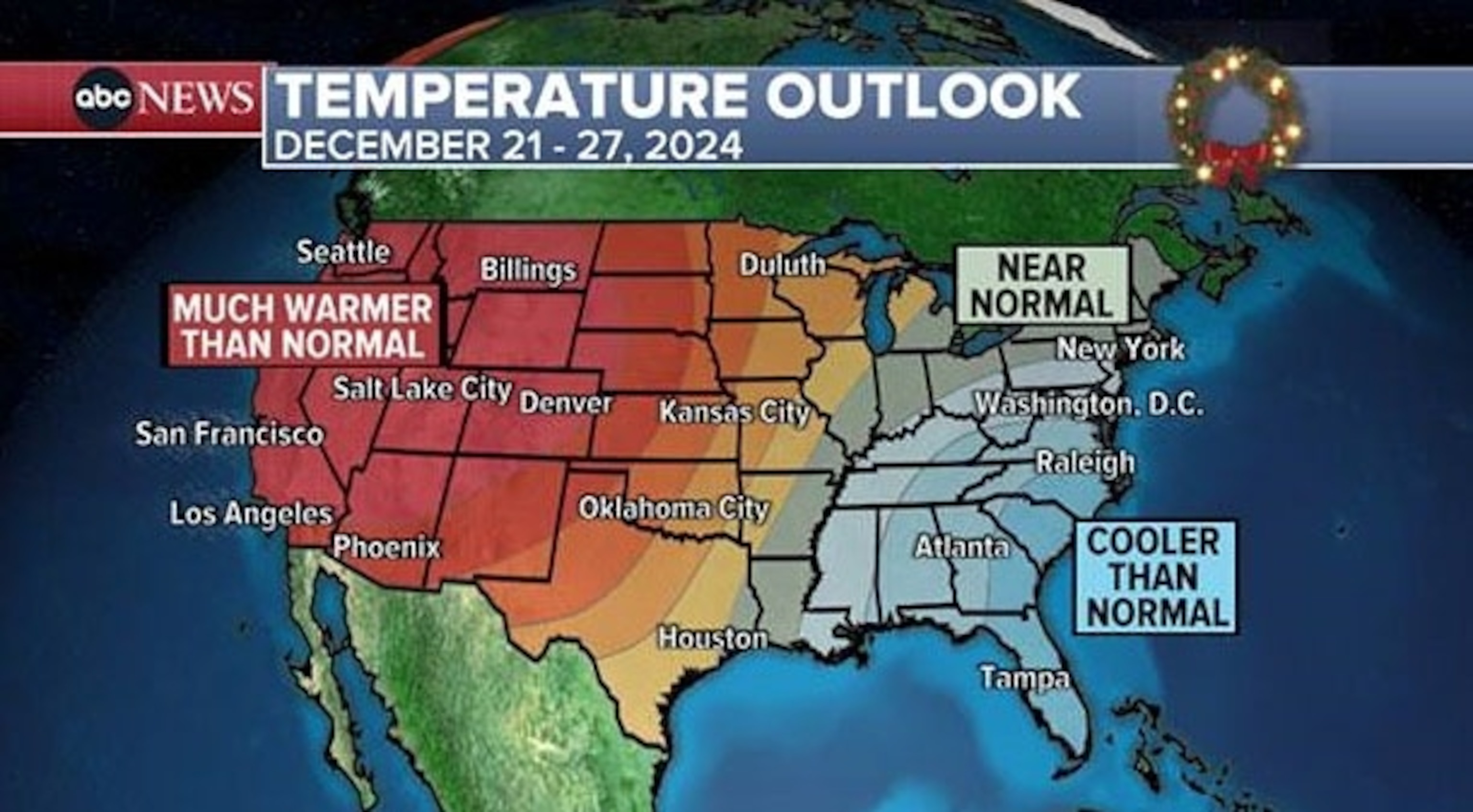 PHOTO: temperature outlook weather graphic