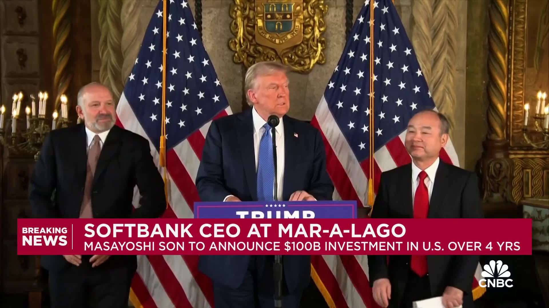 Trump announces $100 billion investment from SoftBank