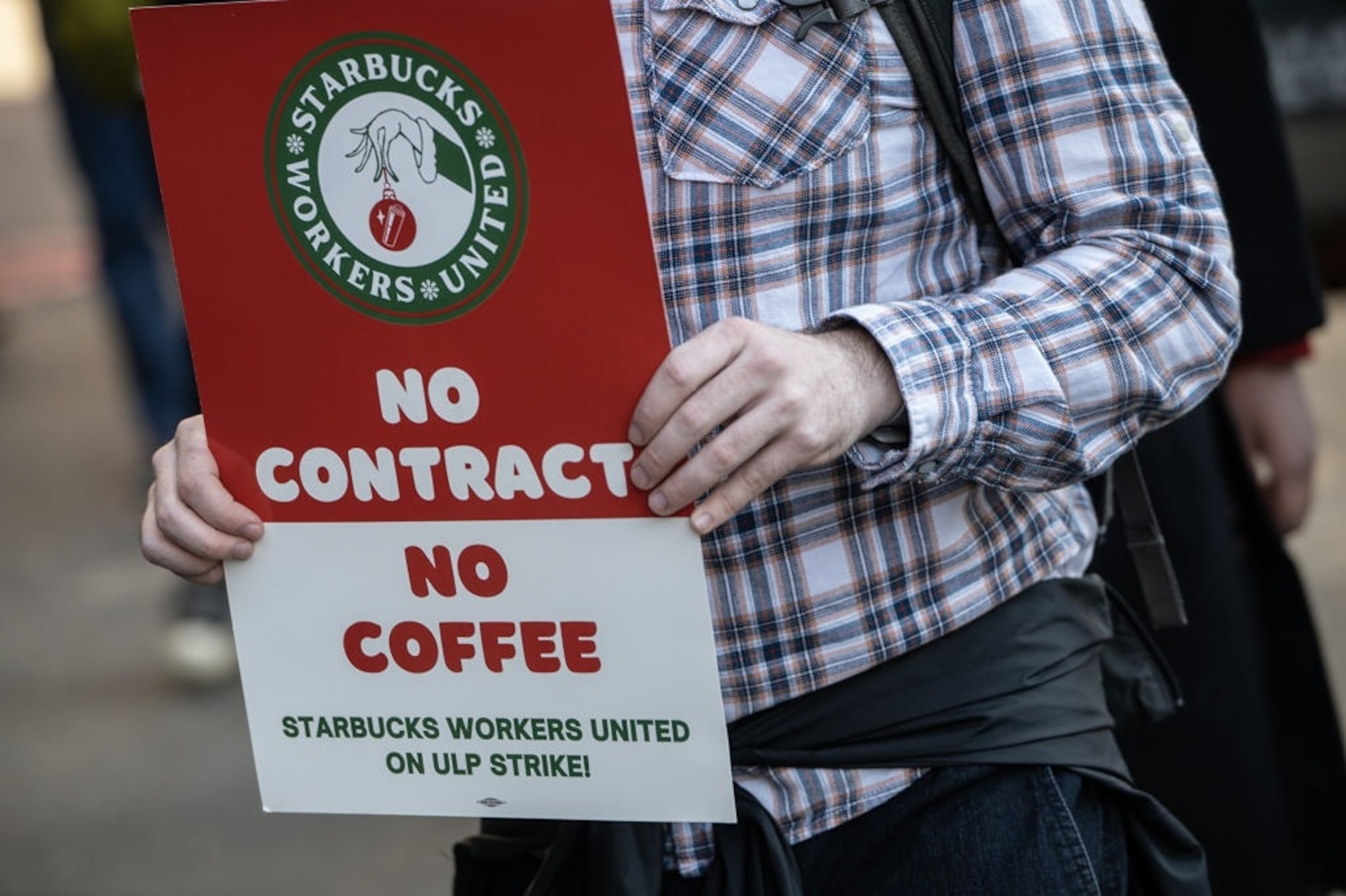 PHOTO: Starbucks Unionized Baristas Strike At Hundreds Of Locations