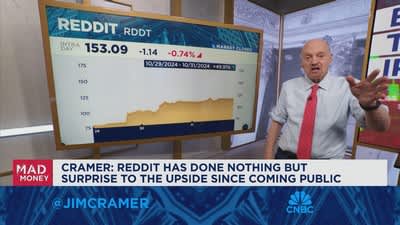 Reddit has done nothing but surprise to the upside, says Jim Cramer