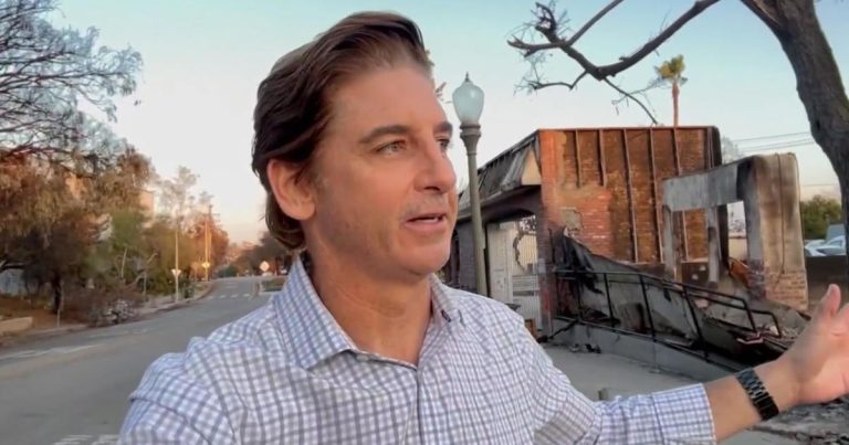 CBS News’ Carter Evans returns to his scorched neighborhood burned by L.A. wildfires