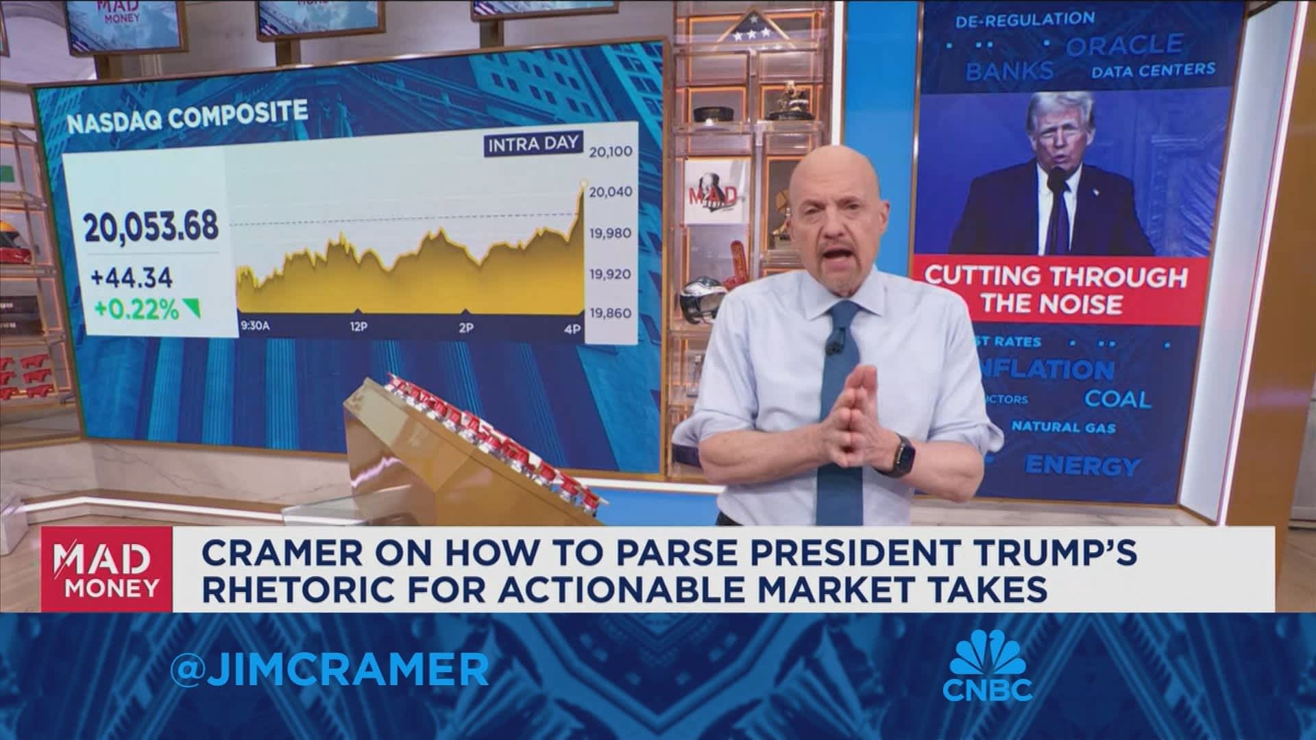 Averages are mirroring excitement President Trump generates, says Jim Cramer