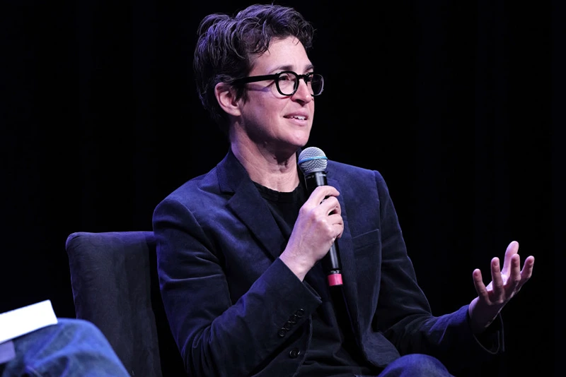 NEW YORK, NEW YORK - OCTOBER 27: Rachel Maddow is seen in conversation with David Remnick during the The 2024 New Yorker Festival at Webster Hall on October 27, 2024 in New York City. (Photo by Craig Barritt/Getty Images for The New Yorker)