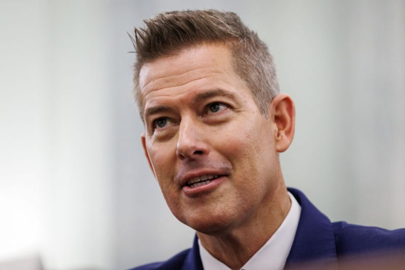 WASHINGTON, DC - JANUARY 15: Sean Duffy, U.S. President-elect Donald Trump's nominee for Secretary of Transportation, testifies before the Senate Commerce, Science, and Transportation Committee during his confirmation hearing in the Russell Senate Office Building on January 15, 2025 in Washington, DC. Duffy, who served three terms as a Republican Representative from Wisconsin, has bipartisan support in the Senate. (Photo by Samuel Corum/Getty Images)