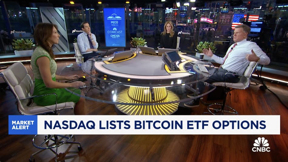 Bitcoin hits fresh record high after Nasdaq lists options on BlackRock's spot bitcoin ETF