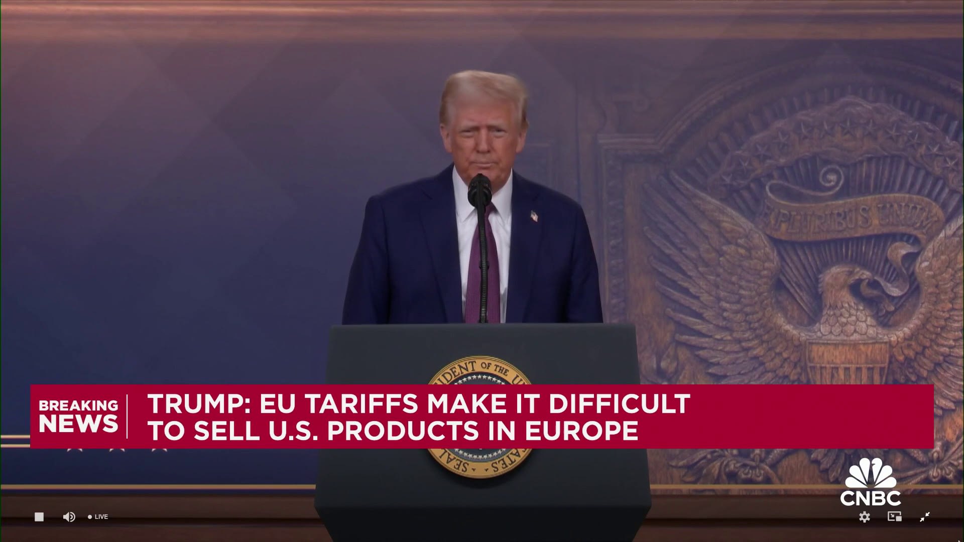 President Donald Trump: The EU treats us 'very badly'