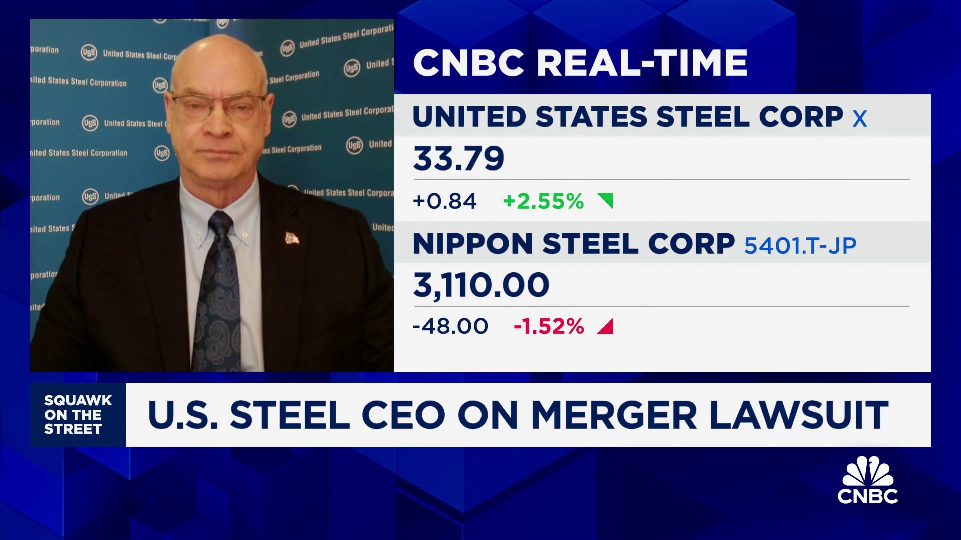 US Steel CEO on lawsuit to Biden administration following dissolved merger with Nippon Steel