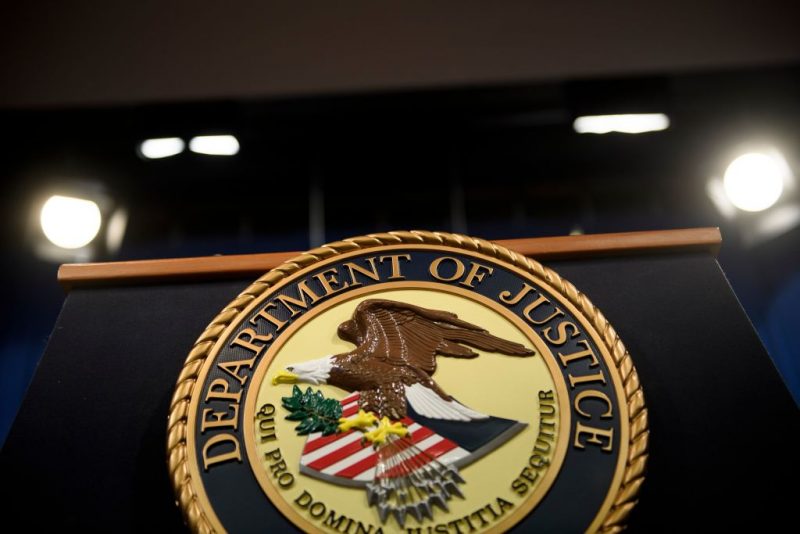 A view of the lecture before US Attorney General William Barr holds a press conference about the release of the Mueller Report at the Department of Justice April 18, 2019, in Washington, DC. - The final report from Special Counsel Robert Mueller's Russia investigation on Thursday could leave much of the public unsatisfied because it could be heavily redacted, stripped of significant evidence and testimony that the investigators gathered.Attorney General Bill Barr made clear he will edit out large parts of Mueller's 400-page final report on his investigation of President Donald Trump and Russian election meddling. (Photo by Brendan Smialowski / AFP) (Photo by BRENDAN SMIALOWSKI/AFP via Getty Images)