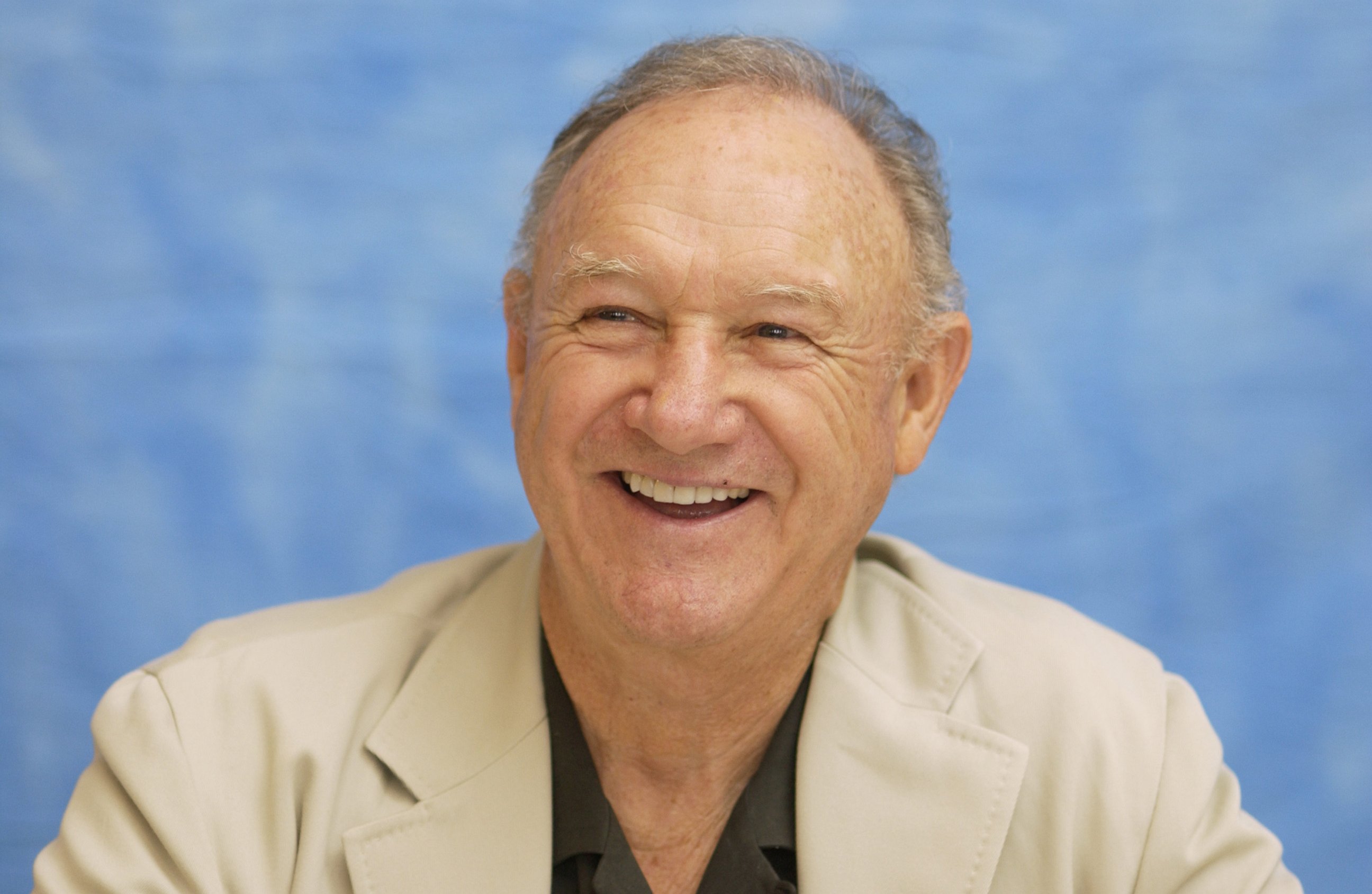 PHOTO: Gene Hackman during Runaway Jury Press Conference with Dustin Hoffman, Gene Hackman, John Cusack and Rachel Weisz at Wyndham Hotel in New Orleans, Sept. 19, 2003.