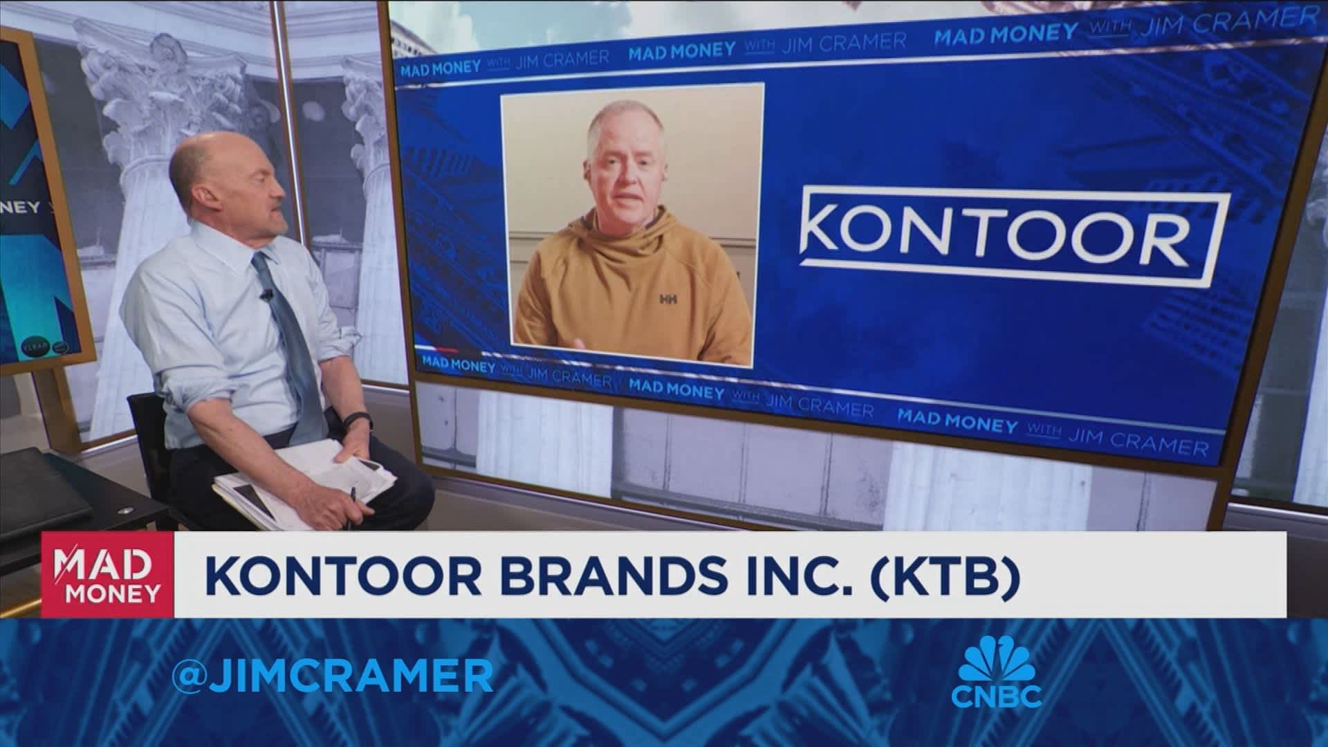 Kontoor Brands CEO Scott Baxter sits down with Jim Cramer