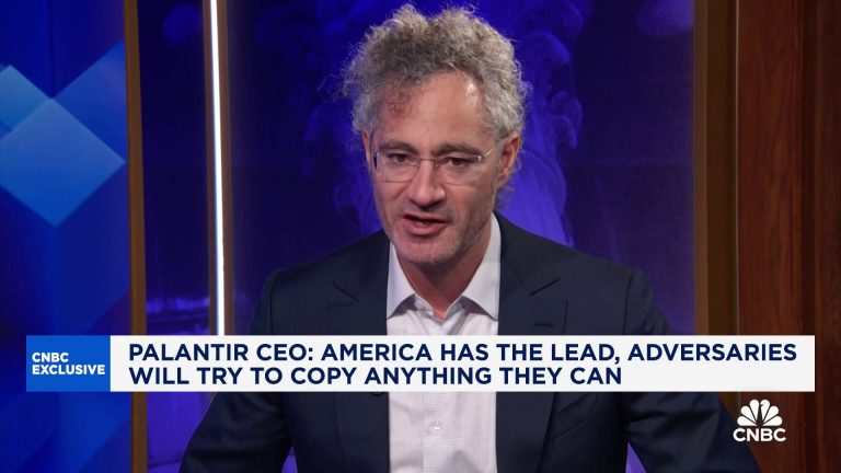 Palantir CEO says China’s DeepSeek shows that U.S. needs ‘all-country effort’ in AI