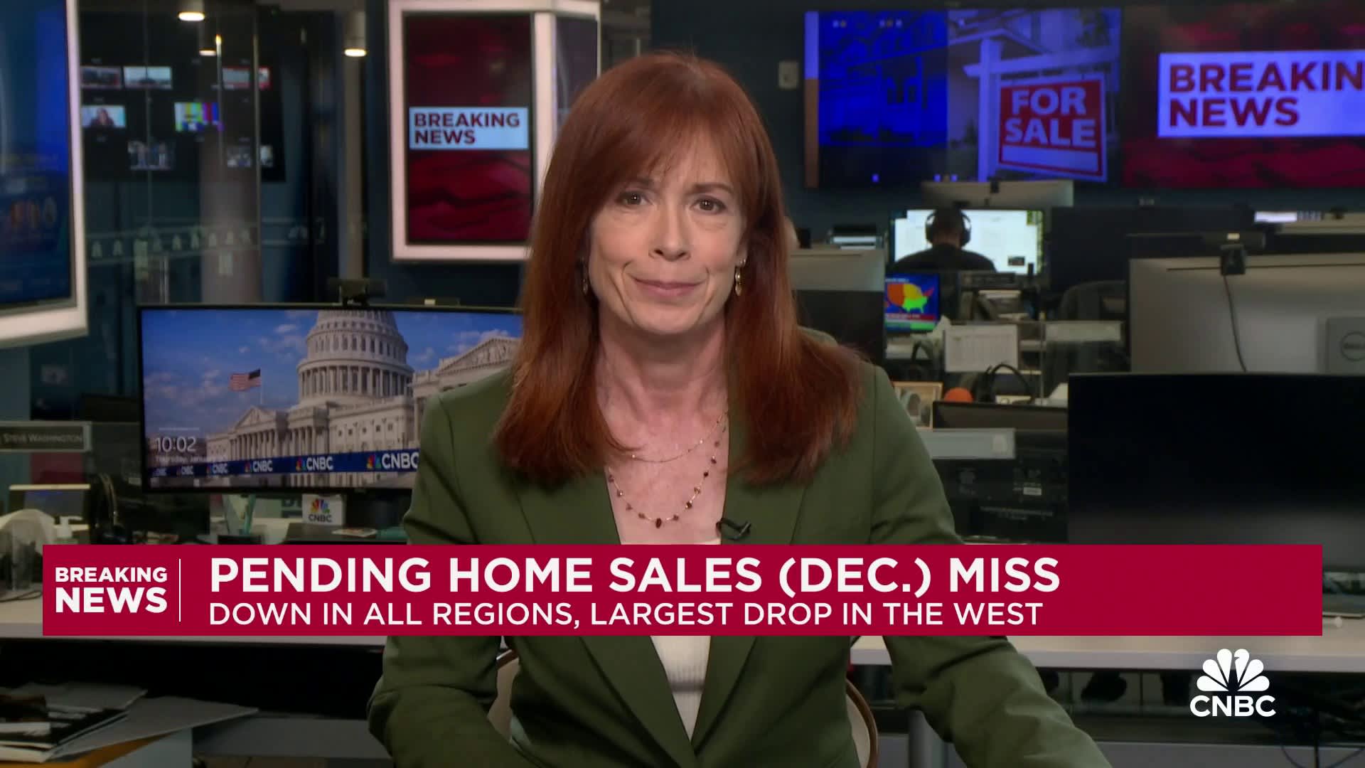 Pending home sales fell 5.5% in December, missing estimates