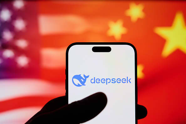 The DeepSeek AI application is seen on a mobile phone in this photo illustration taken in Warsaw, Poland on 27 January, 2025. 