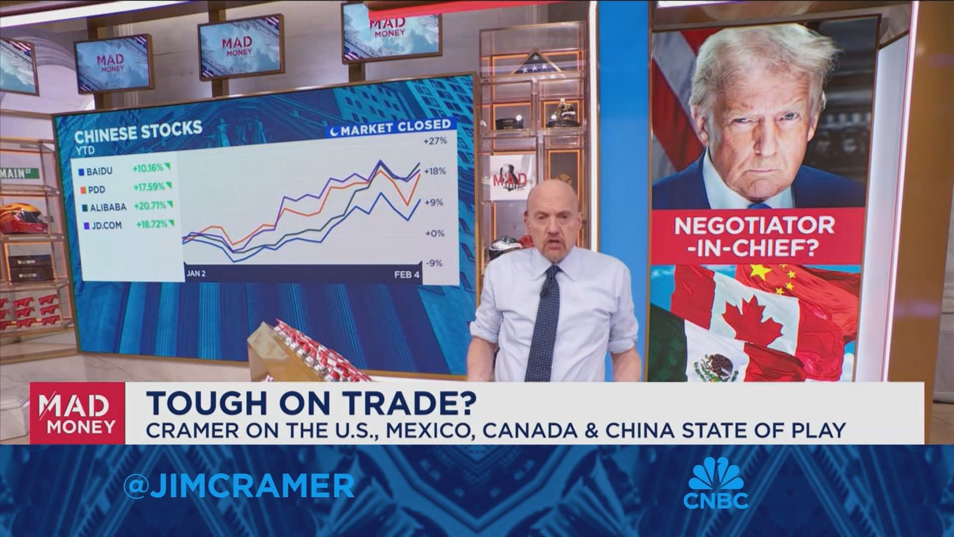 Jim Cramer on the state of trade between the U.S., Mexico, Canada, and China