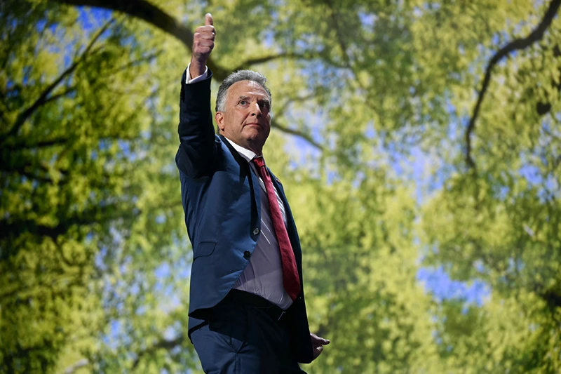 US investor Steve Witkoff attends the last day of the 2024 Republican National Convention at the Fiserv Forum in Milwaukee, Wisconsin, on July 18, 2024. Donald Trump will get a hero's welcome Thursday as he accepts the Republican Party's nomination to run for US president in a speech capping a convention dominated by the recent attempt on his life. (Photo by Patrick T. Fallon / AFP) (Photo by PATRICK T. FALLON/AFP via Getty Images)