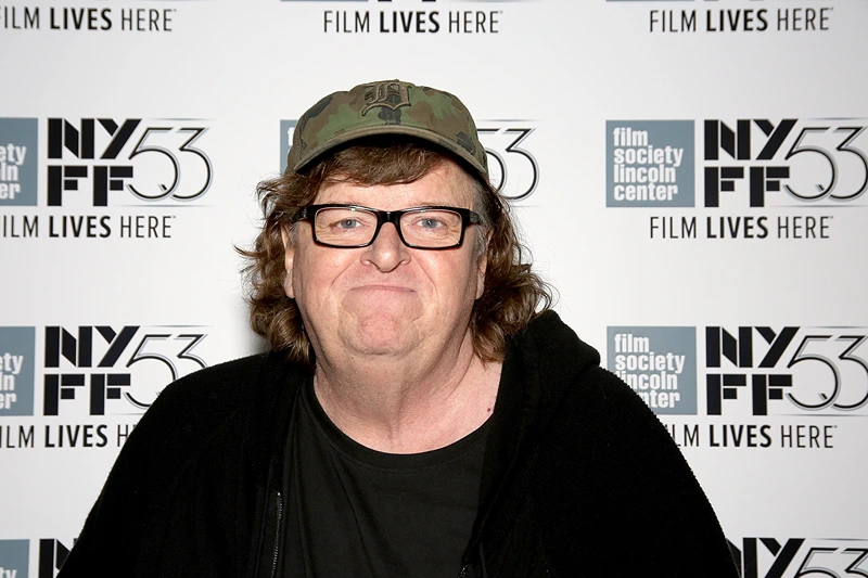 NEW YORK, NY - OCTOBER 04: Director Michael Moore speaks at the 53rd New York Film Festival - Directors Dialogue: Michael Moore at Elinor Bunin Munroe Film Center on October 4, 2015 in New York City. (Photo by Paul Zimmerman/Getty Images)